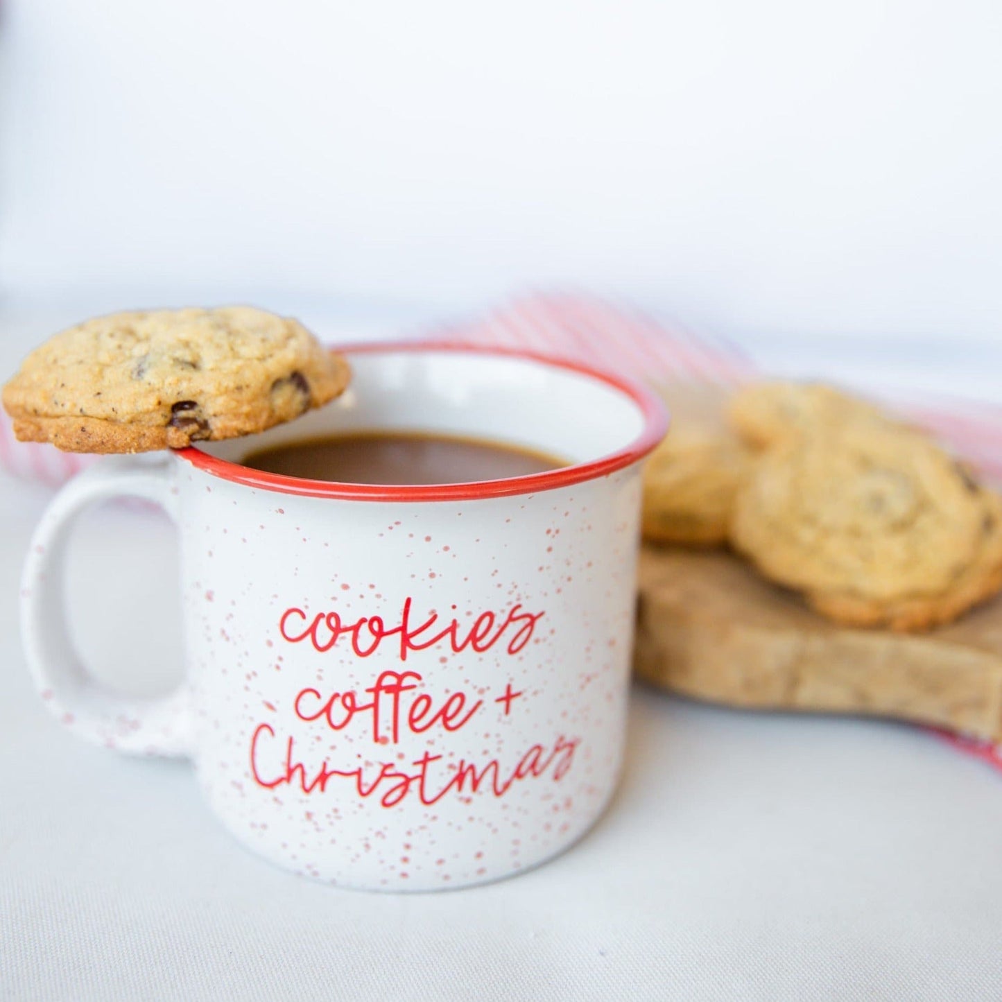 Cookies, Coffee, + Christmas | Ceramic Coffee Mug - Tired Mama Co.