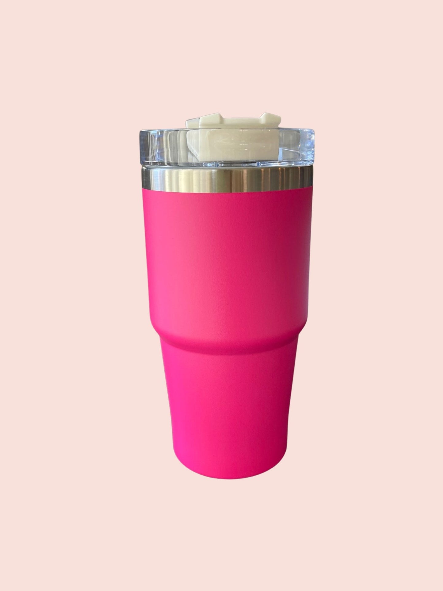 Checkerboard TMC Tumbler, Stanley Dupe - Pink